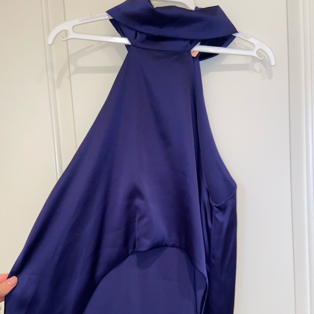 Beautiful blue silk top